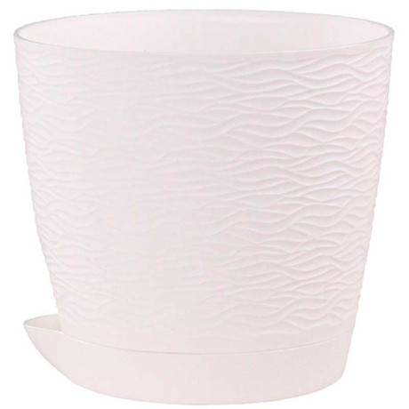 Кашпо Блюз 1,5л Белый КШ-8681 ВМС(18)