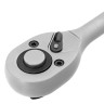 Ключ-трещотка 1/2", 45 зубьев, с быстрым сбросом, матовый хром Сибртех