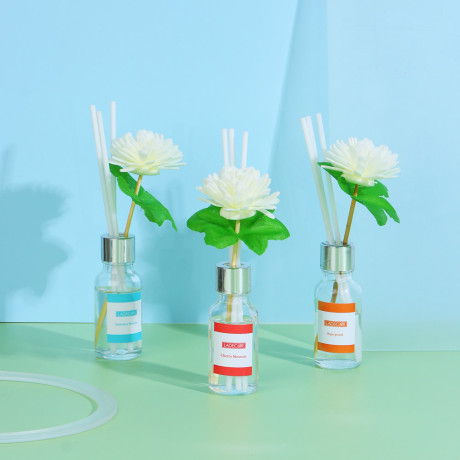LADECOR Аромадиффузор, 20 мл. белый жасмин, цвет вишни, жасмин, персик, летний бриз, океан