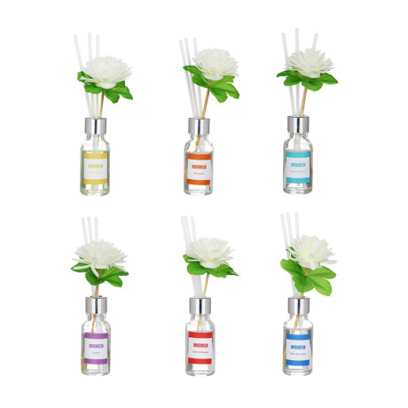 LADECOR Аромадиффузор, 20 мл. белый жасмин, цвет вишни, жасмин, персик, летний бриз, океан