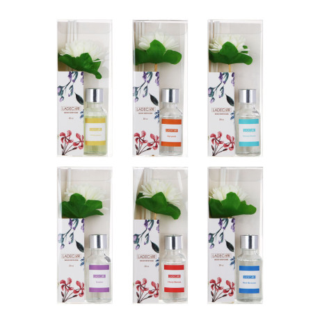 LADECOR Аромадиффузор, 20 мл. белый жасмин, цвет вишни, жасмин, персик, летний бриз, океан