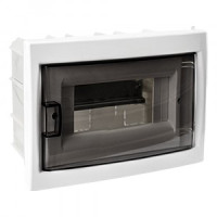 Bylectrica бокс (корпус) пластик ЩРВ-П- 8 мод. встраив. с дверцей, опломбировка, IP20 (КНС-8Д)