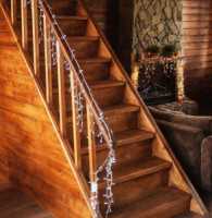 Гирлянда-бахрома ULD-B3010-200/DTA 200LED белый 3м/32нит. макс 70см,  8реж, прозр.провод, 9W Uniel