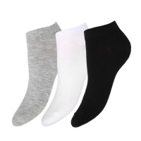 GALANTE Носки женские спортивные,  85% хлопок, 10% полиамид, 5% спандекс, р-р 23-25, 3 цвета, 2017-7