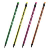 Карандаш ч/гр. ERICH KRAUSE &quot;Vivo&quot; HB, с резинкой, черное дерево, корпус микс 45623 180931