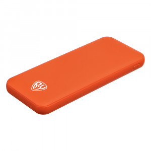 BY Аккумулятор мобильный, 5000 мАч, USB, 2А, прорезиненное покрытие, оранжевый
