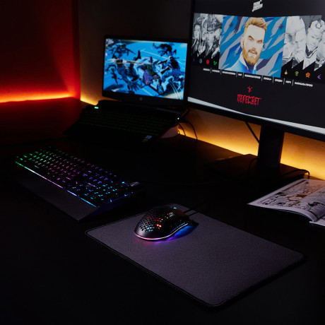 BY Игровой коврик "Speed" 350х250х4мм, прорезиненный с нейлоновым покрытием, чёрный