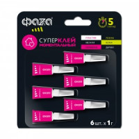 Супер-Клей ФАЗА 1г, BL6 (уп. 6шт, цена за 1 штуку), арт. 5044036