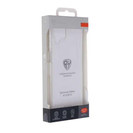 BY Чехол для смартфона Прозрачный, Samsung Galaxy A12/M12, прозрачный, силикон