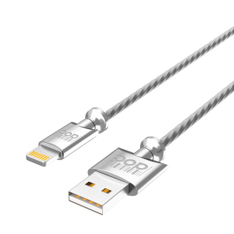 PRILUCHNIY Кабель для зарядки Metall iP, 1м, 2,4A, металл