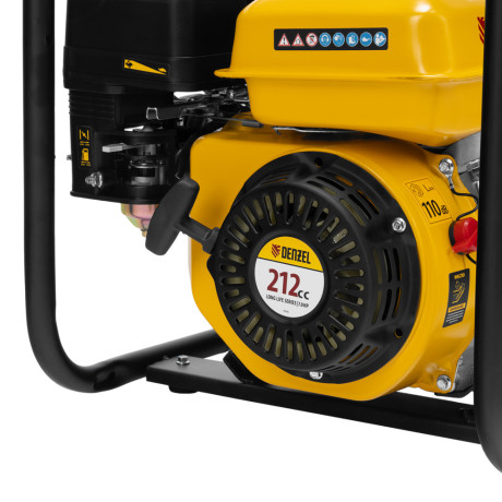 Мотопомпа бензиновая для грязной воды PX-80D7, 7 л.с., 3", 1300 л/мин, глуб 8 м,напор 30 м Denzel