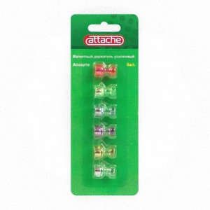 Магнитный держатель для досок усиленный Attache, 6шт/уп. цветной 169402