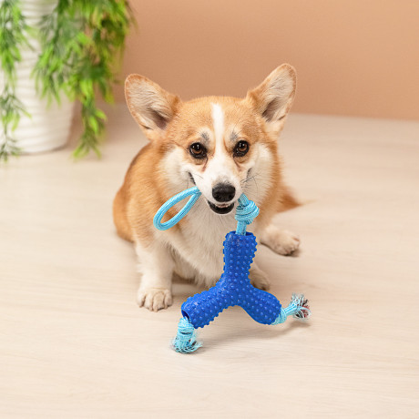 VETTA Игрушка для домашних животных, термопластичная резина, хлопок, 15,5х32 см