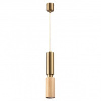 ODEON LIGHT 7061/1A MINIMA ODL25 237 св-к подвес. светлое дерево/мет. IP20 GU10 LED 7W 220V CAUCHO