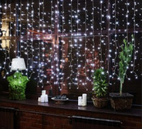 Гирлянда-занавес ул. 384LED холодн. бел. 3x2м., пульт, IP44 ULD-C3020-384/DTA/RC WHITE