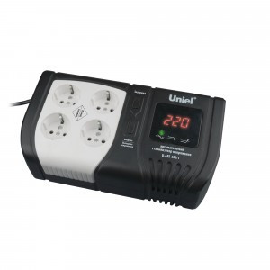 Uniel стабилизатор напряжения релейный 1ф 500ВА 145-280V настольный электрон. U-ARS-500/1Expert