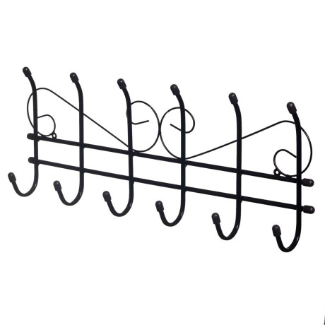 Вешалка настенная 6-и рожк.Ажур Черная г.Тверь