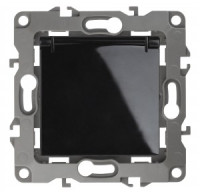 ЭРА 12 мех. роз. СУ 1 мест. 16А земля, шторки, крышка, черный, автоклеммы 12-2103-06 0776