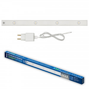 Uniel св-к св/д для мебели 5W(400lm) 4000K 4K 9x600x39мм датч. движ/освещ белый ULI-F50-5W/4000K 4K