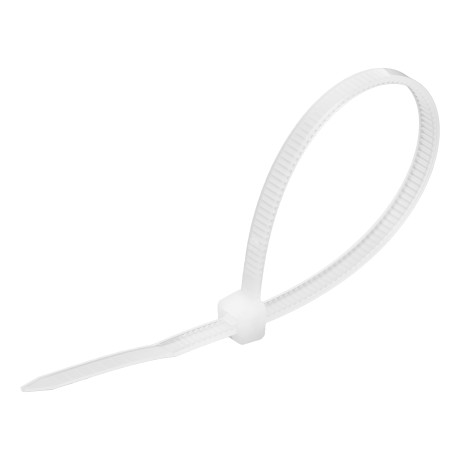 Хомуты, 150 х 3.6 мм, пластиковые, белые, 100 шт Сибртех