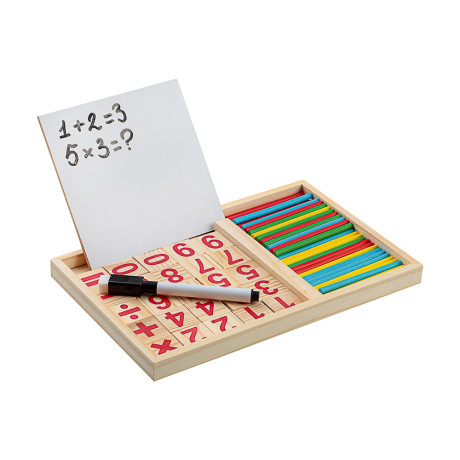 ИГРОЛЕНД Набор развивающий "Первый счет", 23x1,7x15см, дерево