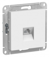 Systeme Electric AtlasDesign мех. роз. телеф. СУ 1 мест. бел. Antibact.(пл.осн., RJ11) ATN000181(5!)