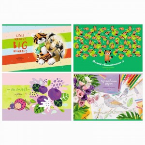 Альбом для рисования 08л., А4, на скрепке BG "Лови моменты" Арт.339440