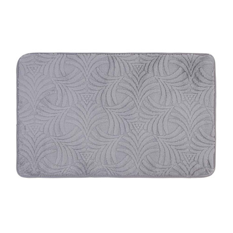 Коврик для ванной тм VETTA Фрейер, вельвет, губка 0,8 см, полиэстер, 50х80 см, графит