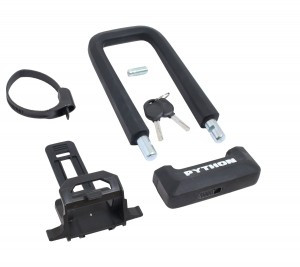 Замок вел.с креп.на раму Авангард PYTHON 626 BLACK ст/силик102*210мм,d19-23мм,неавт 2проф.кл(10,20)