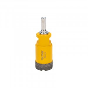 KRANZ Коронка алмазная по керамограниту/железобетону М14 вакуумное спекание 32мм, для УШМ KR-92-1015