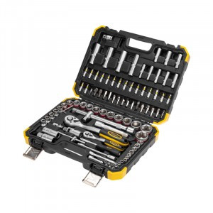 KRANZ Набор инструментов, 1/2, 1/4, CrV, пластиковый кейс, 94 предмета KR-66-6694