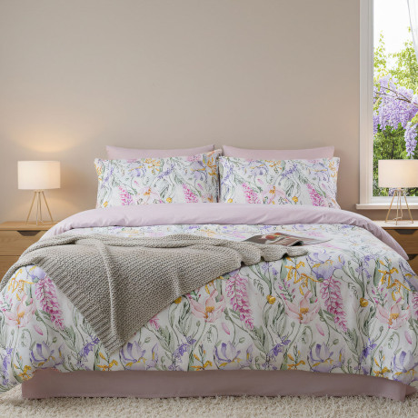 PROVANCE Ботаника Комплект постельного белья евро (4 предмета), поплин, 100% хлопок