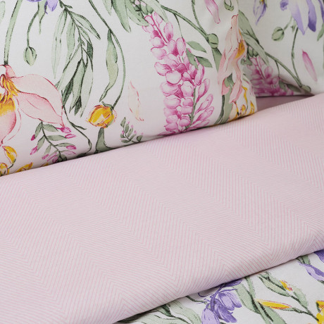 PROVANCE Ботаника Комплект постельного белья евро (4 предмета), поплин, 100% хлопок