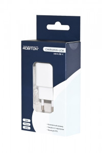 Сет. адаптер/зарядник/блок пит. 220V-5V Robiton Charger35-UCW5W 35W USB, type-C, черный, 19417