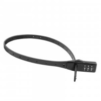 Замок навесной БУЛАТ ВС 455 НС (11*530) ЧЕРНЫЙ кодовый с нерж. тросом (80,20)