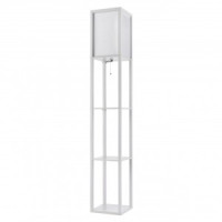 LUMION 8089/1F COMFI LN25 бел., дерево/текстиль Торшер Е27 60W 220V PRACTIC