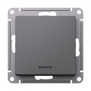 Systeme Electric AtlasDesign мех. выкл. СУ 1 кл., (инд), 10А, БАЗАЛЬТ ATN001413 (5!)