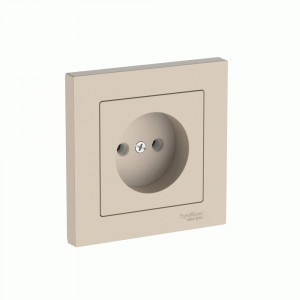 Systeme Electric ATLASDESIGN роз. СУ 1 мест., 16А (автоклеммы) ПЕСОЧНЫЙ ATN001240S (5!)