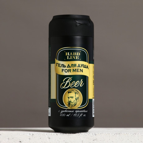 Гель для душа мужской HARD LINE пиво МИКС, 400мл