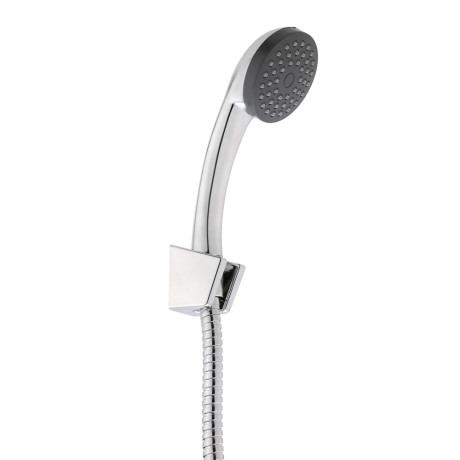 RAIN Смеситель для ванны Атриа, плоский излив 40см, душ. набор, картридж 40мм, латунь, хром