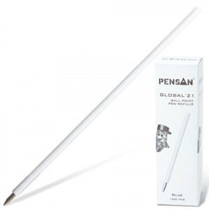 Стержень на масляной основе GLOBAL-21, 138мм, евронаконечник, 0,5 мм, синий