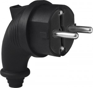 Lezard вилка угловая каучук 2Р+РЕ 1х16А 220-240V 106-0400-0108
