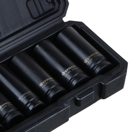 ЕРМАК Набор головок ударных удлинённых 1/2" 10 шт. CR-MO