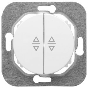 Bylectrica РЕТРО ПРОВАНС мех. выкл. 2 кл. проходной, СУ белый, (С(6+6) 10-3363)