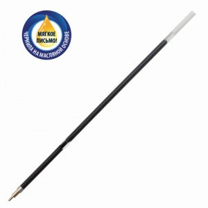 Стержень шариковый масл. BRAUBERG, 107 мм, с ушками, игол. узел 0,7мм, линия 0,35мм, чер., 170292