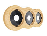 МЕЗОНИНЪ АВРОРА Рамка  трехместная, бук натуральный GE70833-25