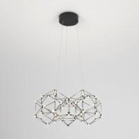 Eurosvet св-к подвесной  LED 1461lm 470х4700х1500 металл черный жемчуг Uma 90169/5 a061150