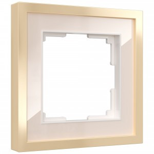 Werkel рамка СУ 1 мест. Baguette (айвори/латунь) w0012851 a060233