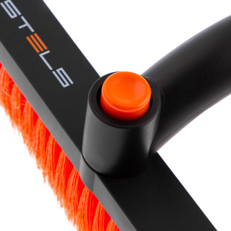 Щетка-сметка для снега со скребком телескопическая, поворотная голова, 690-910 мм Stels