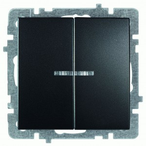 Nilson TOURAN-ALEGRA-THOR мех. выкл. СУ 2 кл. (инд.)  матовый черный 24380404